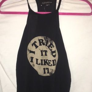 Dark grey halter top PACSUN